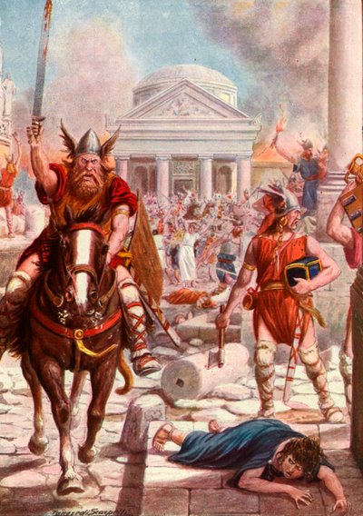 Rome invaded by the Barbarians by Tancredi Scarpelli